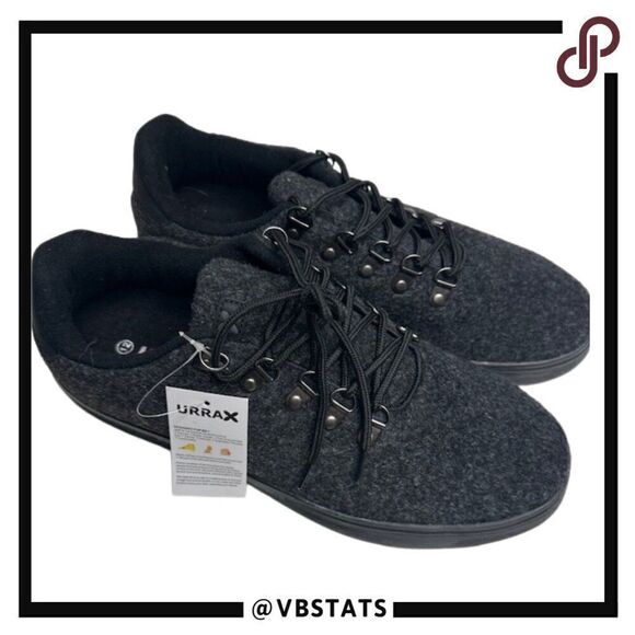 URRAX Men's Orthopedic Charcoal Grey Shoes with Arch Support Men's Size 12 (NWT) - Picture 1 of 7